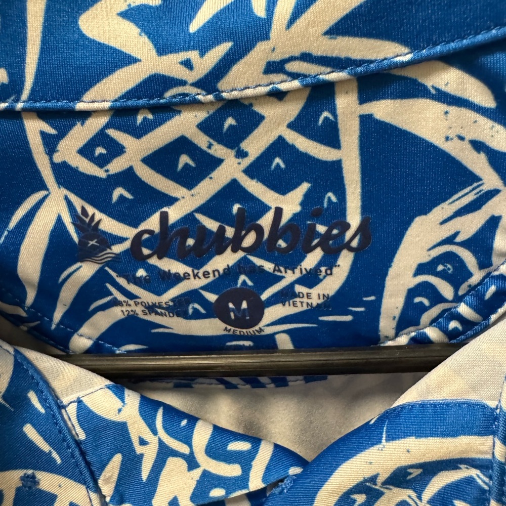 Chubbies Blue Pineapple Golf Polo - Picture 3 of 3